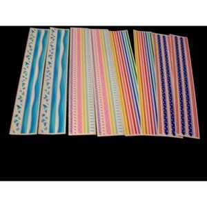 Mrs. Grossman's  Stickers 8 Strips "Water, Pastel, Rainbow, Patriotic"  Stickers